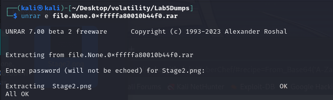 rar extracted