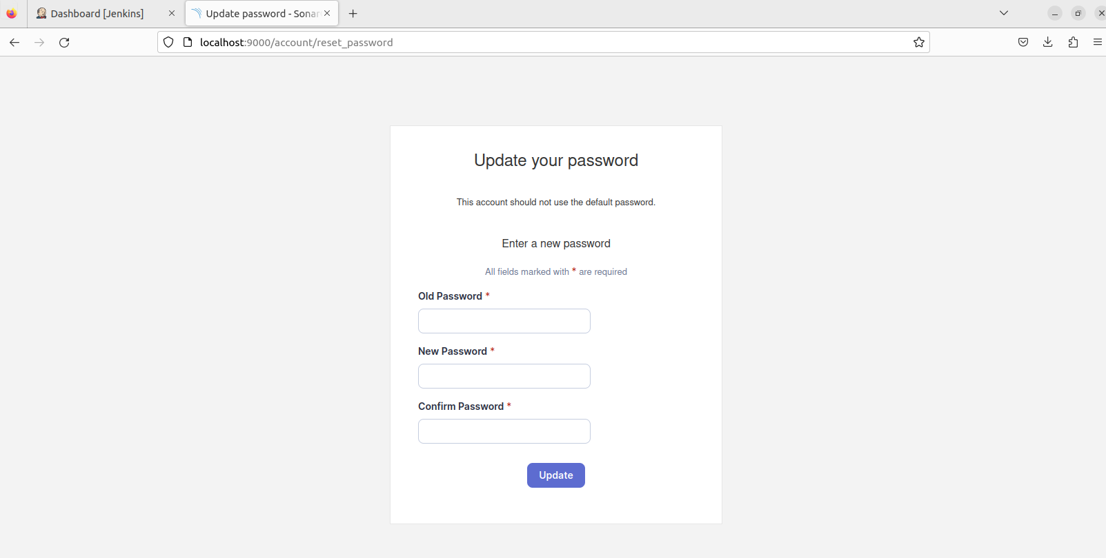 Reset password