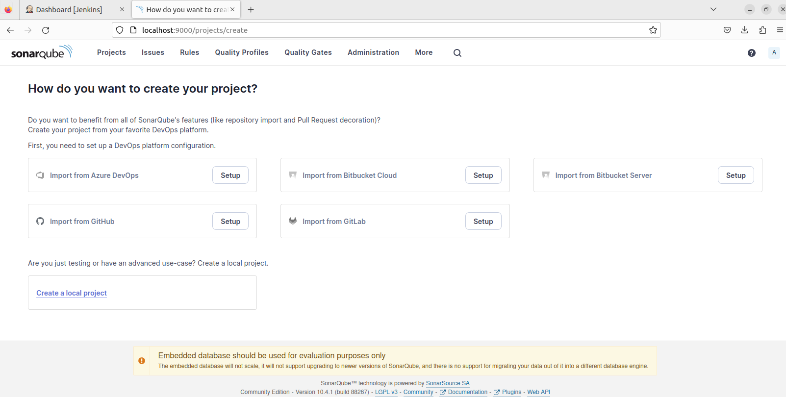Create project
